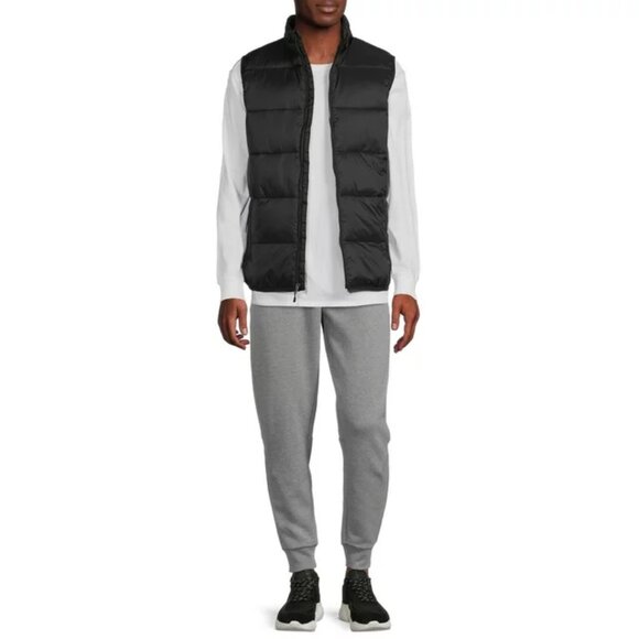 Swiss Tech Mens Puffer Vest Performance Gear Size S, M, XL, 2XL Black Full Zip - Picture 10 of 10